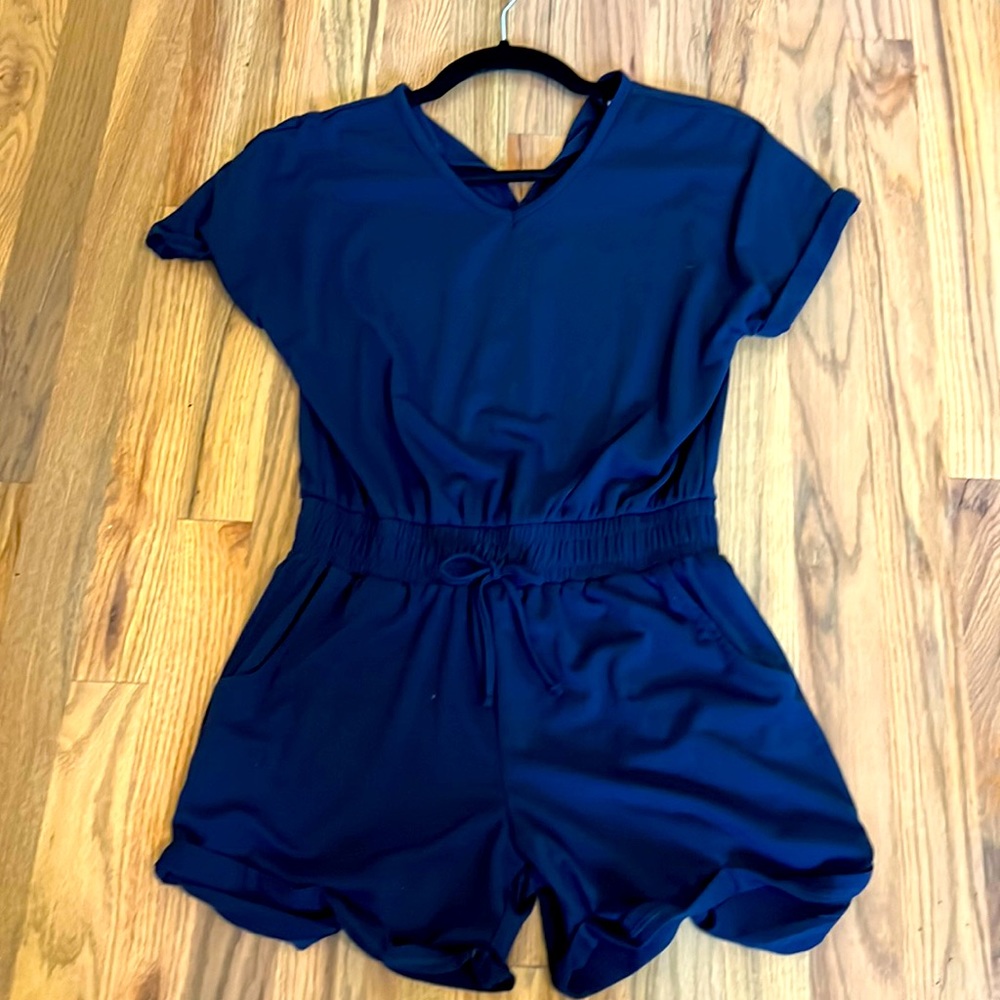 Soft and comfortable size 12 navy romper